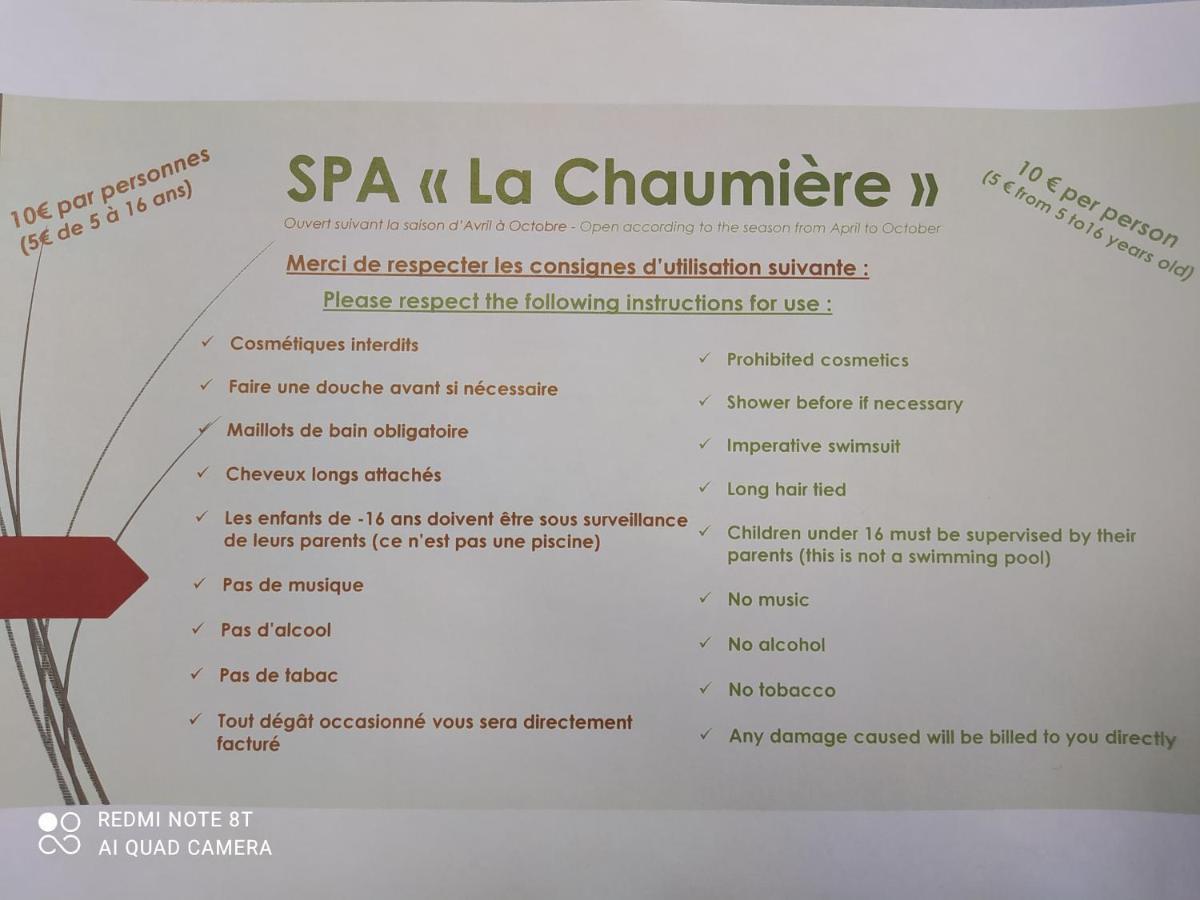 Bed and Breakfast La Chaumiere Saint-Martin-Saint-Firmin Exterior foto